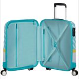 Príručný cestovný kufor American Tourister - Wavebreaker Spinner 55 Disney / Mickey Blue Kiss [85667-8624]